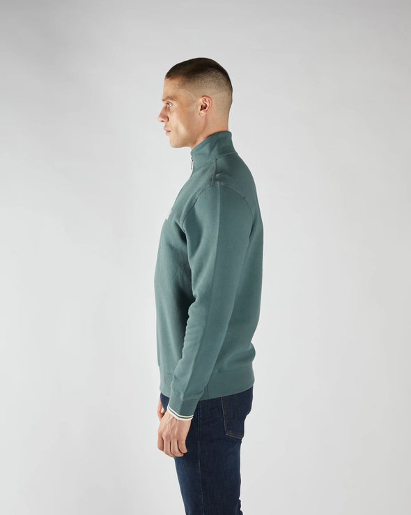 DIESEL Presley Half Zip Lawn Green