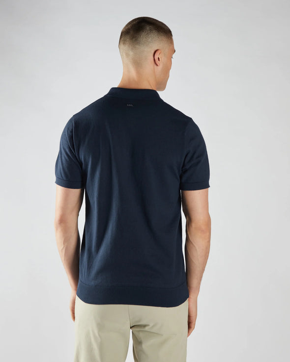 DIESEL Ricardo Knitted Polo Salute Navy