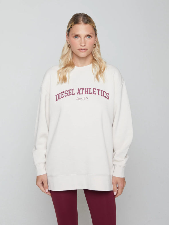 DIESEL Rosa Sweatshirt Stone White