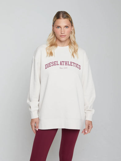 DIESEL Rosa Sweatshirt Stone White