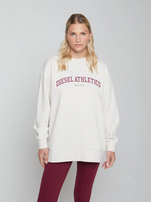 DIESEL Rosa Sweatshirt Stone White