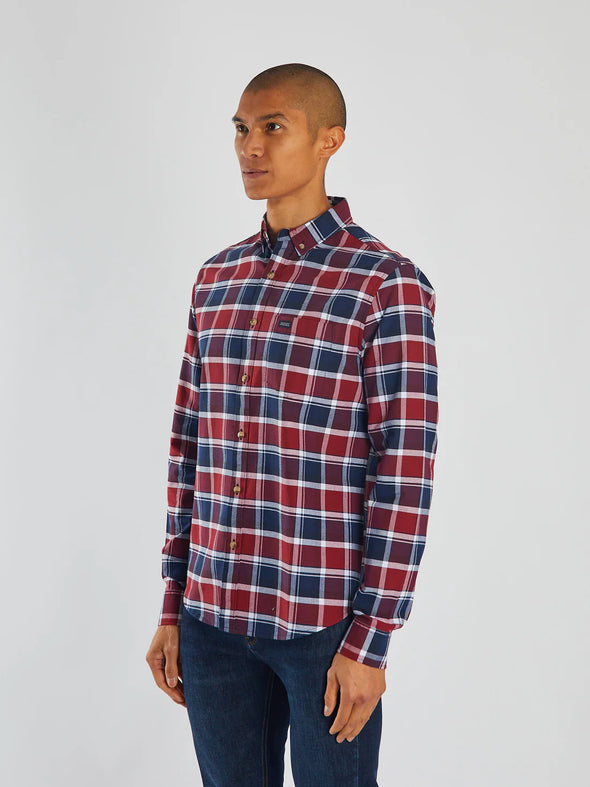 DIESEL Scout LS Shirt Navy/Red Check