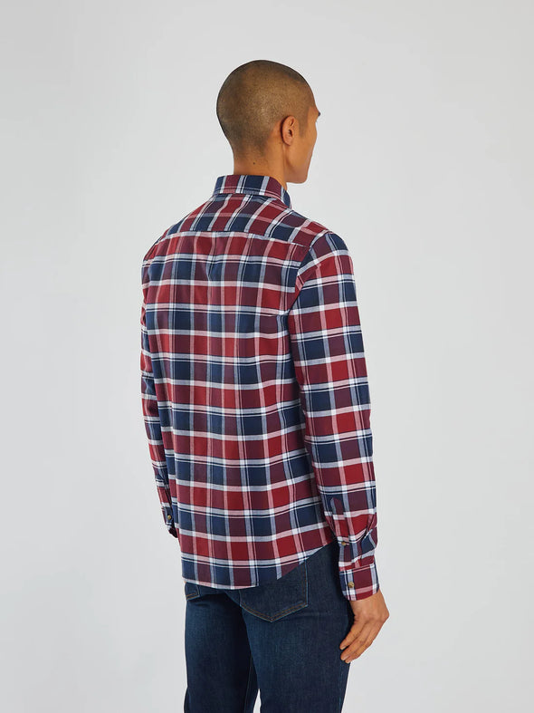 DIESEL Scout LS Shirt Navy/Red Check