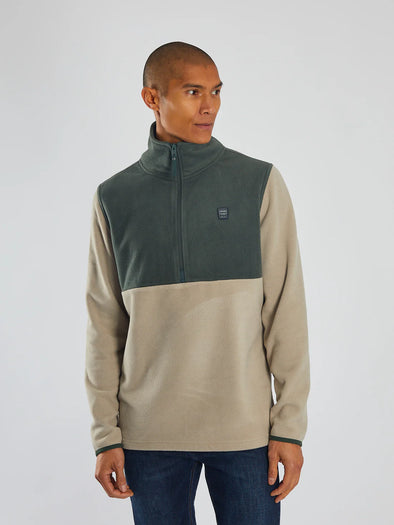 DIESEL Strait Half Zip Stone Biscuit