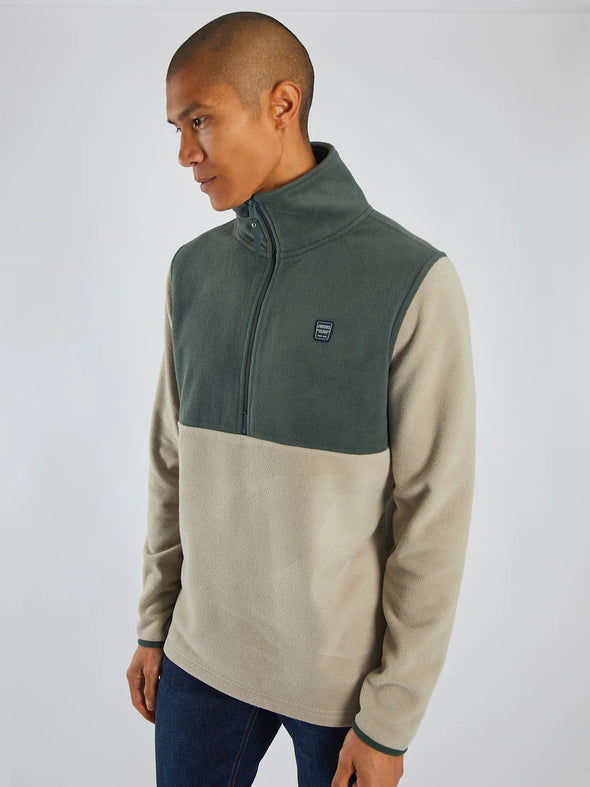 DIESEL Strait Half Zip Stone Biscuit