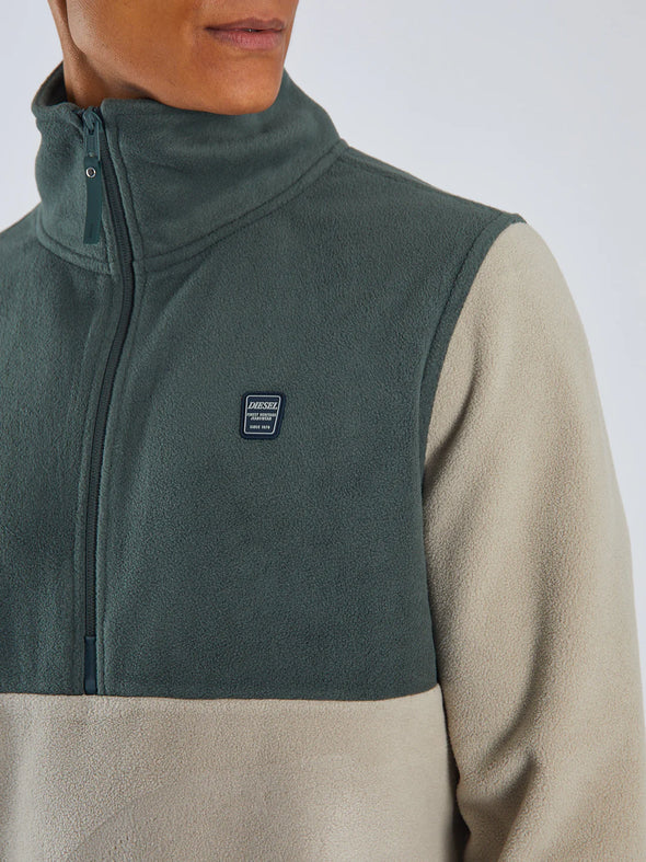 DIESEL Strait Half Zip Stone Biscuit