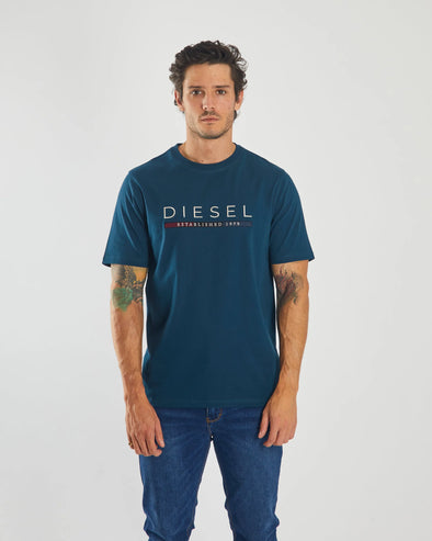 DIESEL Tristian Tee Midnight Teal