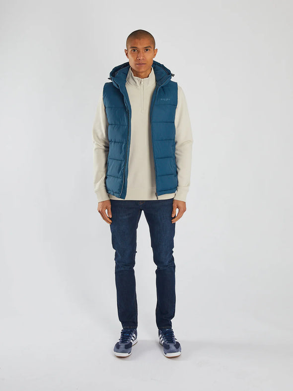 DIESEL Tate Gilet Midnight Teal