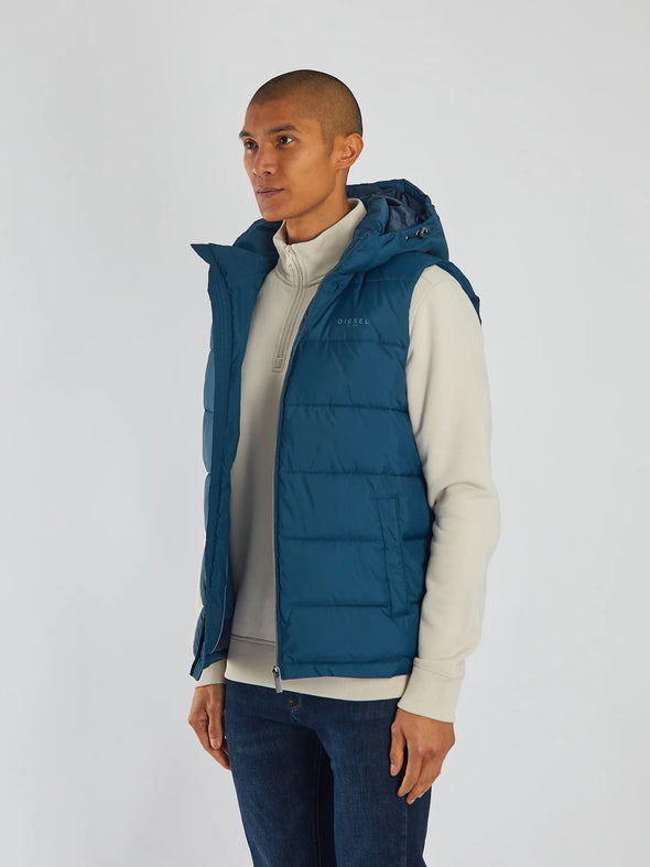 DIESEL Tate Gilet Midnight Teal