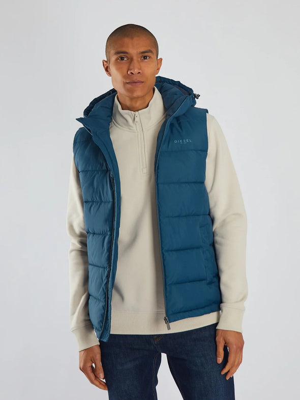 DIESEL Tate Gilet Midnight Teal