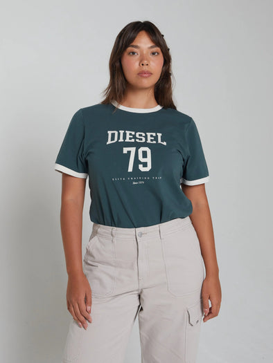 DIESEL Tulip Tee Campus Green