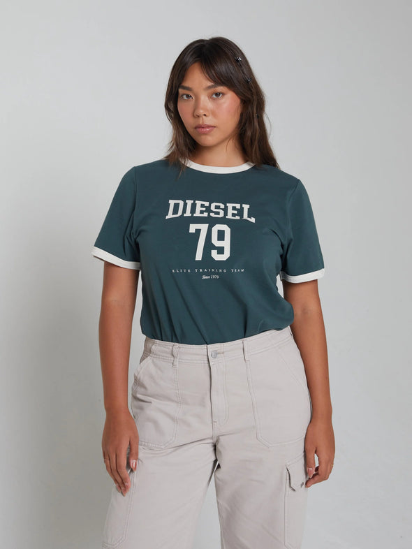 DIESEL Tulip Tee Campus Green