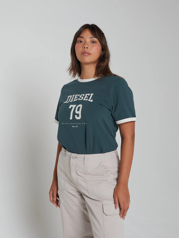 DIESEL Tulip Tee Campus Green