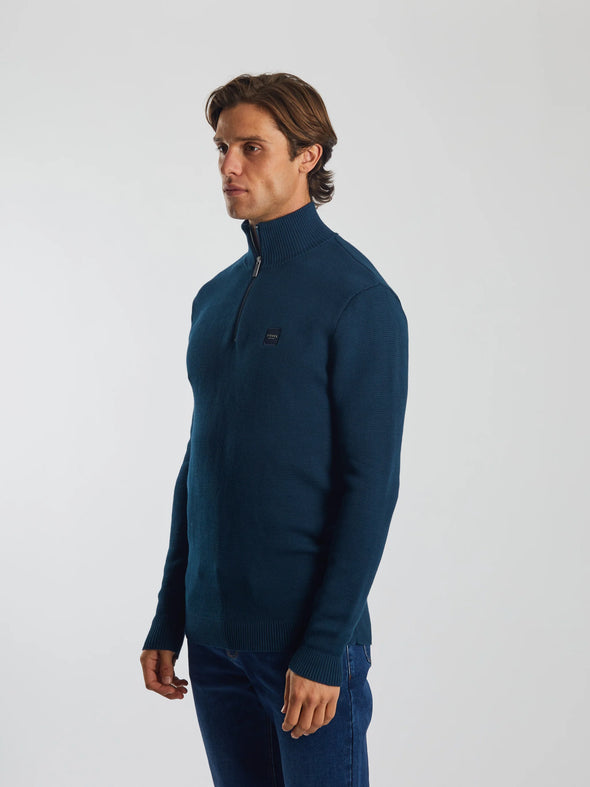 DIESEL Twain Half Zip Midnight Teal