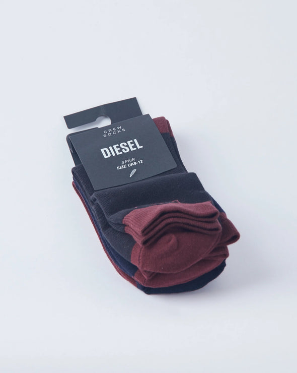 DIESEL Quinn Socks Black/Port/Navy  Regular price