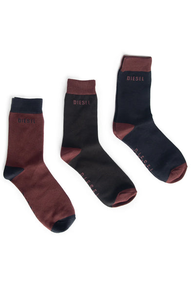 DIESEL Quinn Socks Black/Port/Navy  Regular price