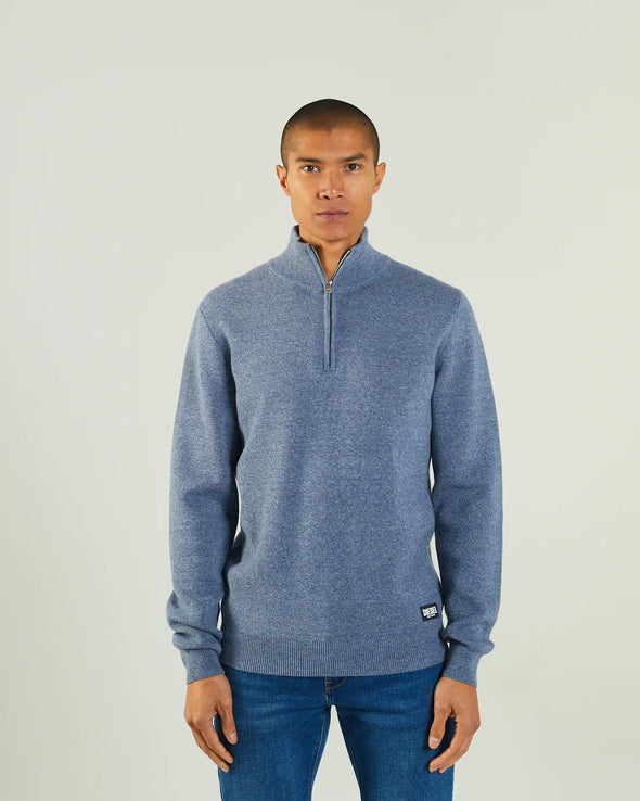 DIESEL Colter Half Zip Snorkel Blue Mel