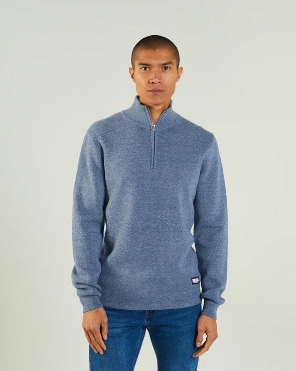 DIESEL Colter Half Zip Snorkel Blue Mel