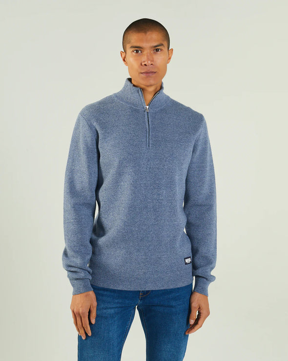 DIESEL Colter Half Zip Snorkel Blue Mel