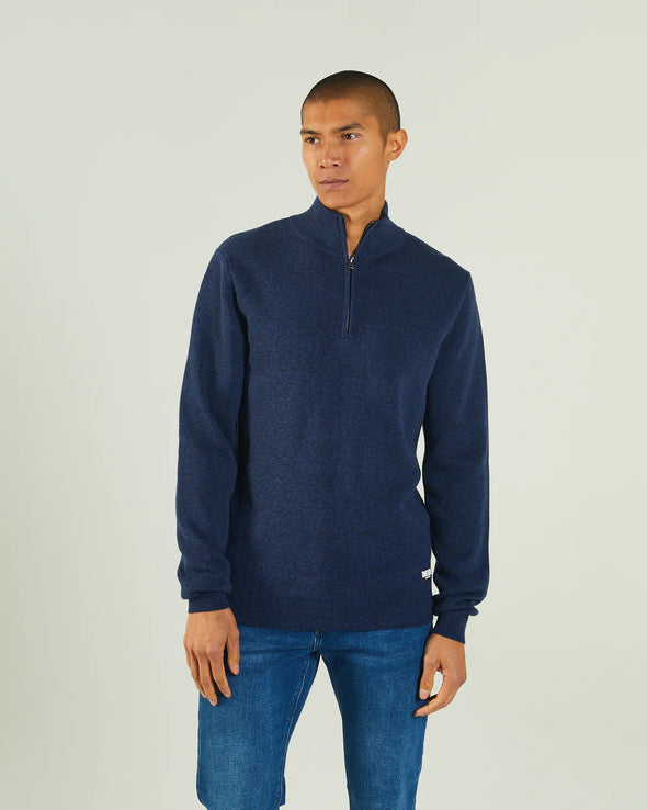 DIESEL Colter Half Zip Space Blue Marl