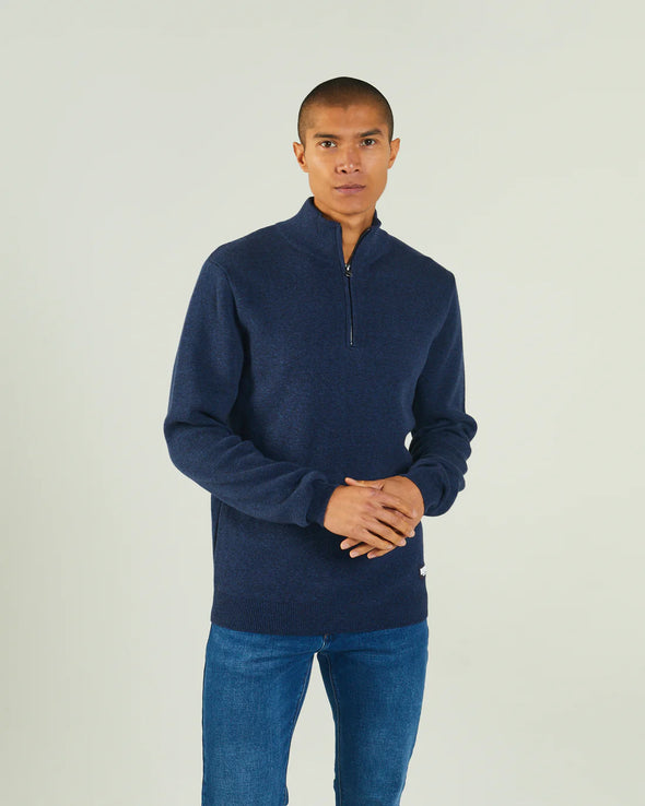 DIESEL Colter Half Zip Space Blue Marl