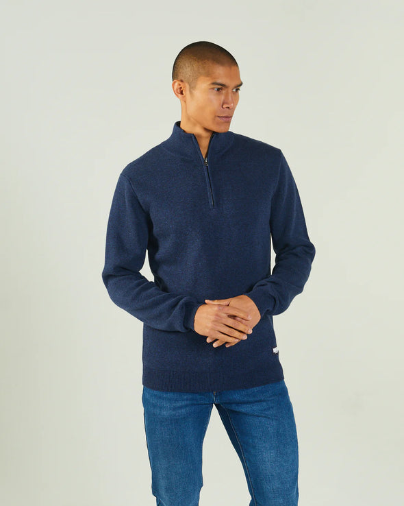 DIESEL Colter Half Zip Space Blue Marl