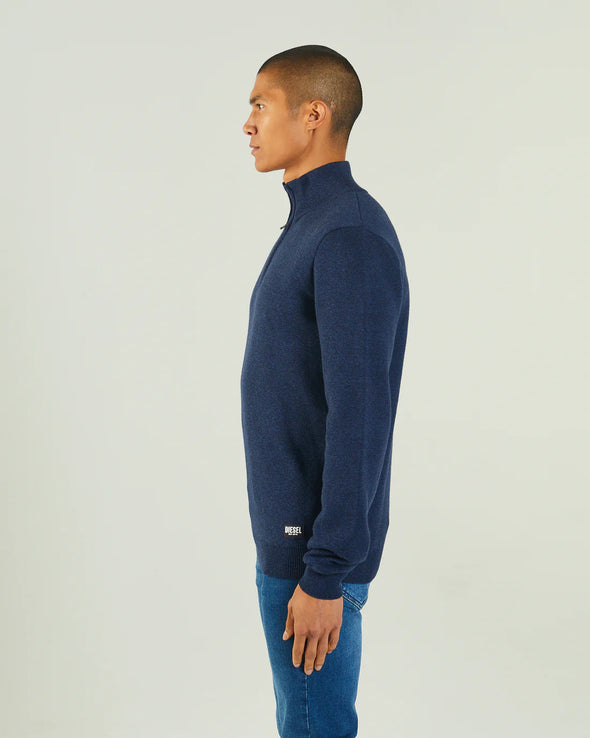 DIESEL Colter Half Zip Space Blue Marl