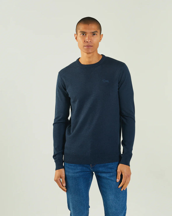 DIESEL Dylan Round Neck Eclipse Blue Mel