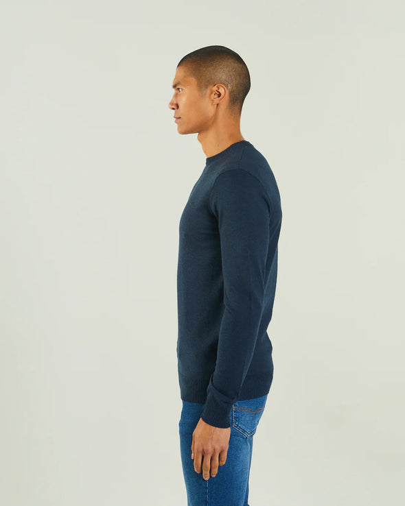 DIESEL Dylan Round Neck Eclipse Blue Mel