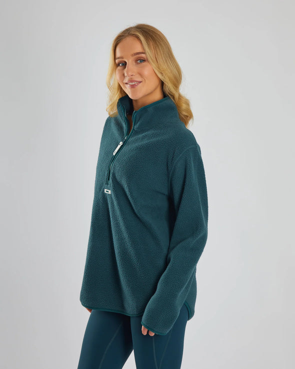 DIESEL Kai Fleece Half Zip Alpine Green