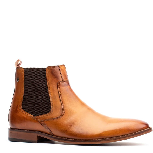 BASE LONDON Scout Chelsea Boot Washed Tan