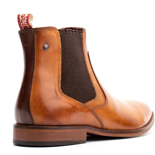 BASE LONDON Scout Chelsea Boot Washed Tan