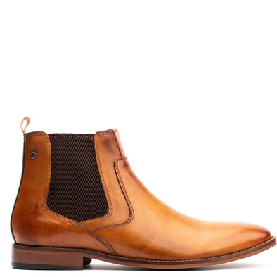 BASE LONDON Scout Chelsea Boot Washed Tan
