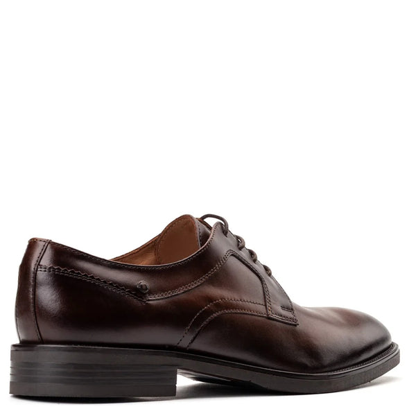 BASE LONDON Sleeve Derby Shoe Waxy Brown