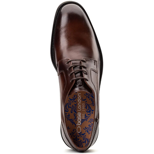 BASE LONDON Sleeve Derby Shoe Waxy Brown