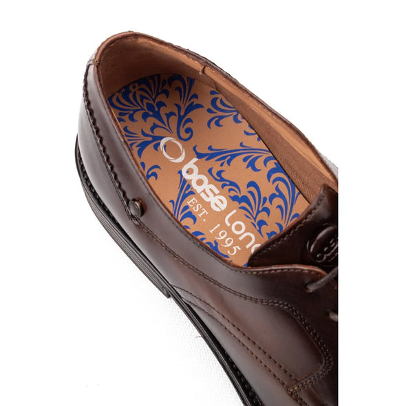 BASE LONDON Sleeve Derby Shoe Waxy Brown