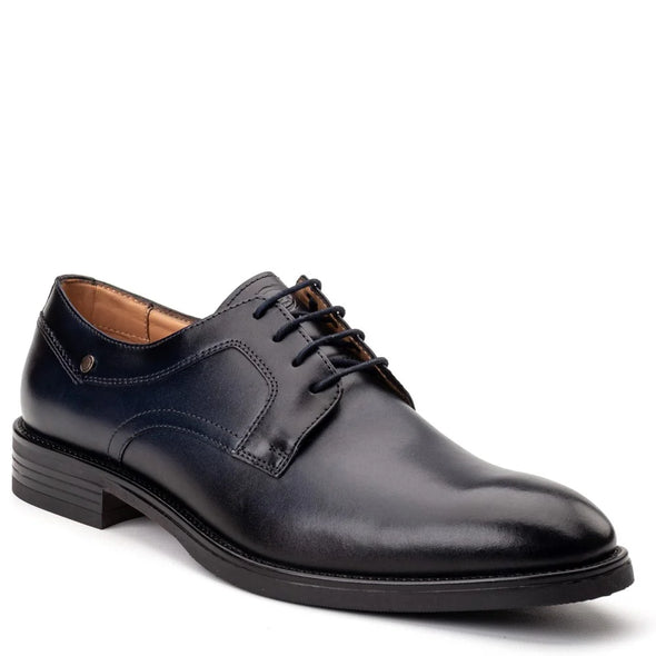 BASE LONDON Sleeve Derby Shoe Waxy Navy