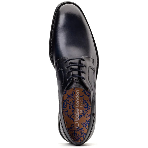 BASE LONDON Sleeve Derby Shoe Waxy Navy