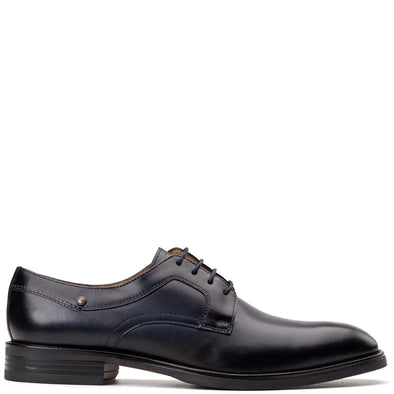 BASE LONDON Sleeve Derby Shoe Waxy Navy