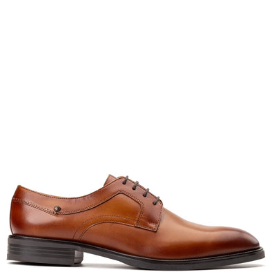 BASE LONDON Sleeve Derby Shoe Waxy Tan