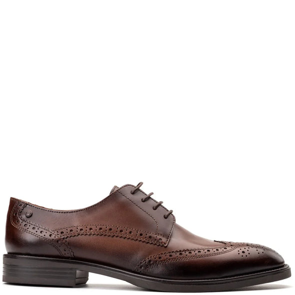 BASE LONDON Pocket Brogue Waxy Brown