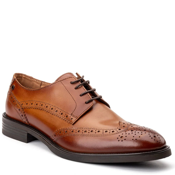 BASE LONDON Pocket Brogue Waxy Tan