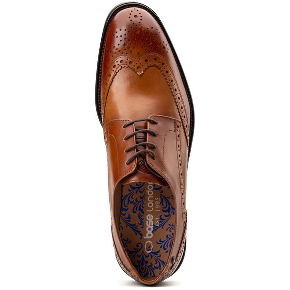 BASE LONDON Pocket Brogue Waxy Tan