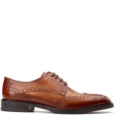 BASE LONDON Pocket Brogue Waxy Tan