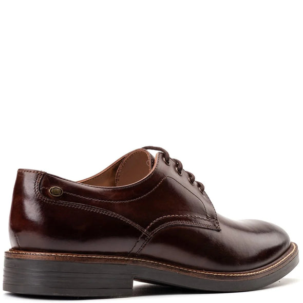 BASE LONDON Durham Derby Shoes Washed Brown