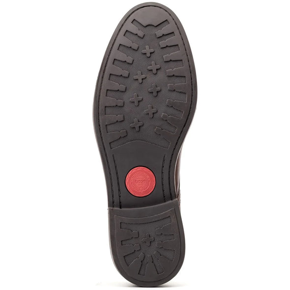 BASE LONDON Durham Derby Shoes Washed Brown