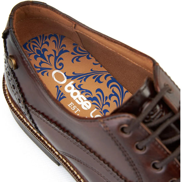BASE LONDON York Shoe Washed Brown