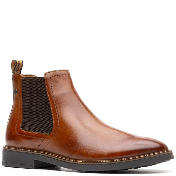 BASE LONDON Sussex Chelsea Boot Washed Tan