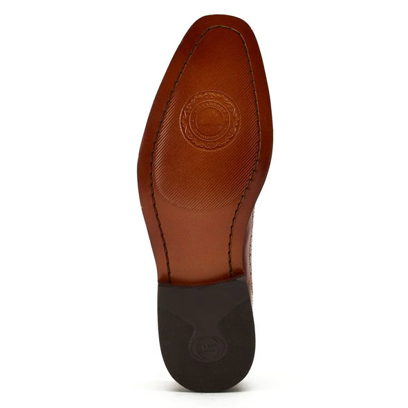 BASE LONDON Havisham Leather Shoes Washed Tan