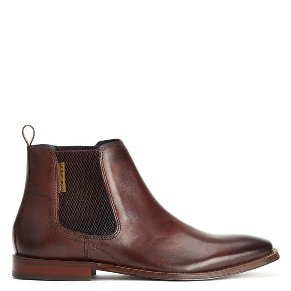 BASE LONDON Sikes Chelsea Boot Washed Brown